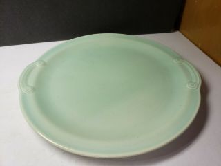 Rare Luray Pastels Surf Green Round Tab Handle Serving Tray
