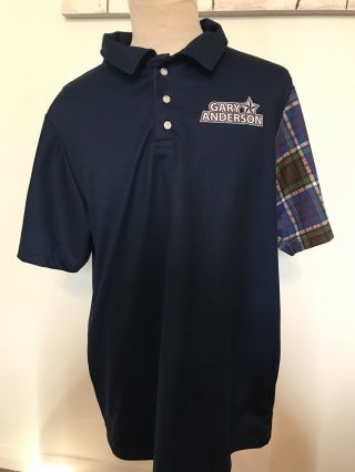 Gary Anderson Rare Darts Shirt.  The Flying Scotsman.  Adults Large.