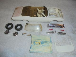 Vintage Rare Mpc 1968 Pontiac Gto Convertible Project/parts
