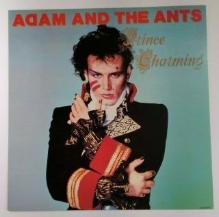 Adam And The Ants Poster Promo Flat 12x12 Rare Vhtf 1981 Prince Charmin