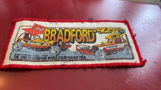 Bradford - - - Stock Car World Final 1992 - - - Rare - - - Sew On Patch