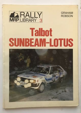 Talbot Sunbeam Lotus (mrp Rally Library 3) Very Rare