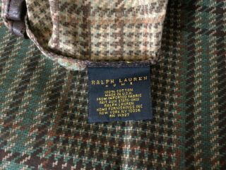Ralph Lauren Green/brown Herringbone Pillowcase Standard - Rare,  Euc