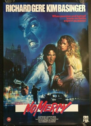 No Mercy Video Shop Uk Film Movie Poster Rolled 84x60cm Rare