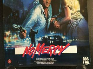 NO MERCY Video Shop UK Film Movie POSTER ROLLED 84x60cm RARE 3