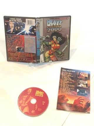Heavy Metal 2000 (special Edition Dvd W/insert) Rare Oop Sci - Fi Animated Movie