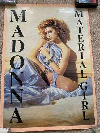 Madonna 1985 Material Girl Promo Poster Rare