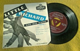 " Little Richard & His Band Vol 3 " Rare Uk Tri Centre Ep