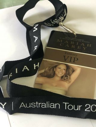 Mega Rare Mariah Carey 2013 Australian Tour Vip Lanyard