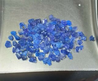 9.  2ct Rare Color Never Seen Before Neon Cobalt Blue Spinel Specimen