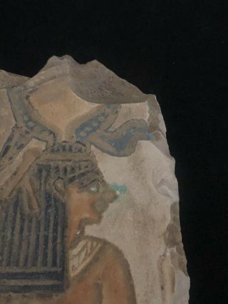Rare Ancient Egyptian Hatshepsut Limestone Relief (1478 Bc - 1458 Bc)