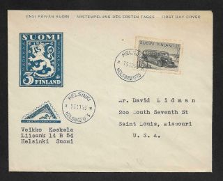 Finland Rare 16 Mk Gray Post Office Omnibus 1945