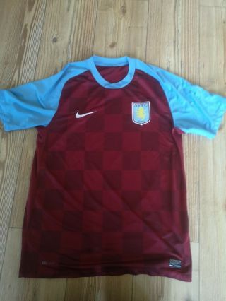 Aston Villa Home Football Shirt 11/12 - Nike - Size M - Very Rare - No Sponsor