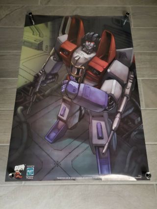 Transformers Poster Starscream G1 27 " X 39.  5 " Rare 2002