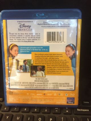 Rare THE PARENT TRAP (1998 Remake) Disney Movie Club Exclusive BLU - RAY 20th Ann 2
