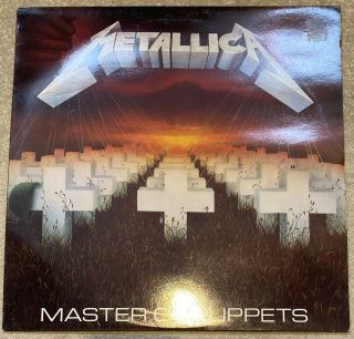Metallica - “master Of Puppets” 12” Vinyl Lp 1986 - Rare Fist Pressing