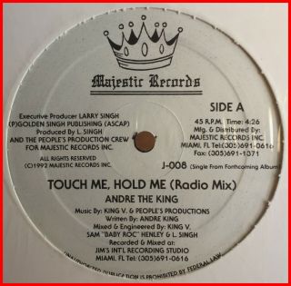 Street Soul Boogie 12 " Andre The King - Touch Me Hold Me Majestic - Mega Rare Mp3