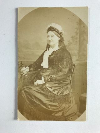 Rare Victorian Carte De Visite Cdv Photo: Lady Adelaide Lennox
