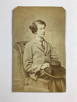 Rare Victorian Carte De Visite Cdv Photo: Lord Arthur Lennox