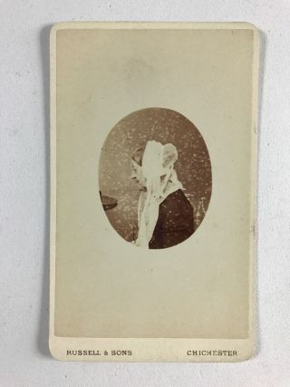 Rare Victorian Carte De Visite Cdv Photo: Duchess Dowager Of Richmond