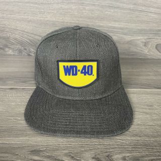 Wd - 40 Snapback Cap Hat Grey Degreaser Lubricant Hat Rare Collectable Oil