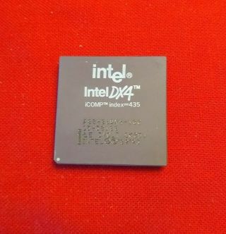 Intel 486dx4 100 Mhz A80486dx4 - 100 Sk051 Socket 3 ✅ Rare Collectible Processor