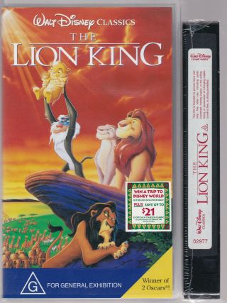Rare Vhs Lion King Small Box Disney And Collectable Book