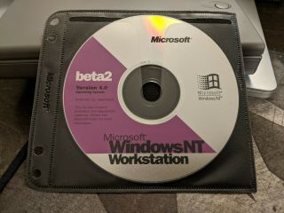 Extremely Rare: Microsoft Windows Nt Workstation Version 4.  0 Beta 2 Cd