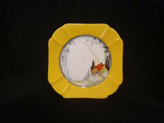 ⚜ Rare Art Deco Shelley Queen Anne Cottage In The Woods Design Side Plate 725404