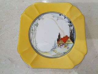 ⚜ Rare Art Deco Shelley Queen Anne Cottage In The Woods Design Side Plate 725404 2
