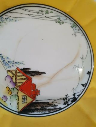 ⚜ Rare Art Deco Shelley Queen Anne Cottage In The Woods Design Side Plate 725404 3