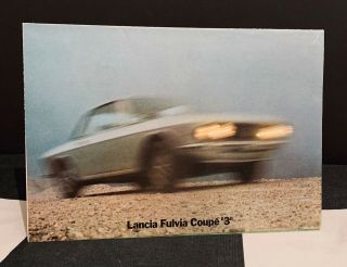 1974 Lancia Fulvia 1300 S3 Series 3 Sales Brochure Prospekt Poster English Rare