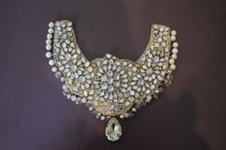 Rare Large Vintage 1920s Flapper Art Deco Costume Jewellery Necklace