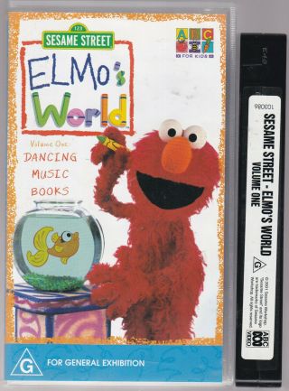 Rare Vhs Sesame Street Elmo 