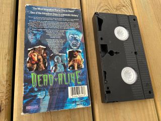 Vintage DEAD ALIVE Horror VHS Tape 1993 Vidmark Gore Movie OOP Cult Zombie RARE 2