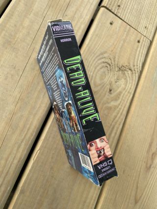 Vintage DEAD ALIVE Horror VHS Tape 1993 Vidmark Gore Movie OOP Cult Zombie RARE 3
