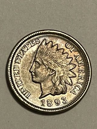 1893 Indian Head Penny Coin Rare Date Full Liberty