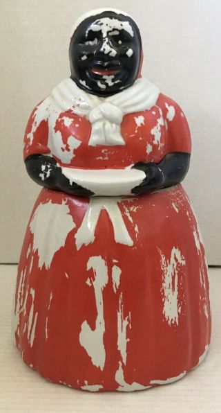 Rare Vintage Lady Cookie Jar Ceramic