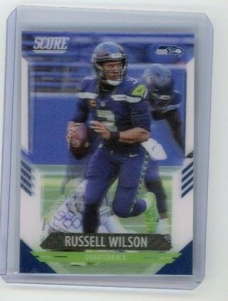 2021 Score 266 Russell Wilson - Seattle Seahawks 3d Ssp Case Hit Rare