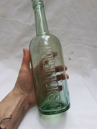 Rare Giant Size Holbrook Sauce Bottle C1900