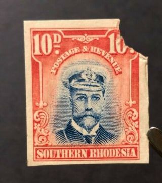 Southern Rhodesia Waterlow Proof Gb Stamp British African Colony Rare