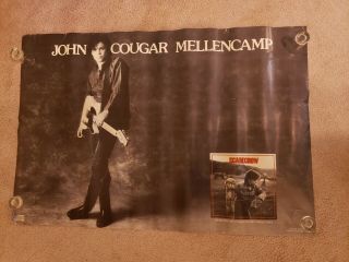 John Cougar Mellencamp Rare 1986 Promo Poster Scarecrow 24 " X 36 "
