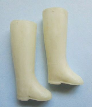 Fab Rare Vintage 1970s Htf Pedigree Sindy Doll Plastic Knee High Trendy Boots