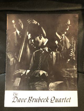 Rare Dave Brubeck Quartet 1955 Blue Note Tour Book With Signatures &