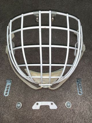 Vintage Sk2000 Hockey Helmet Hm50 Cage With Hardware Rare Cooper Screw Clip