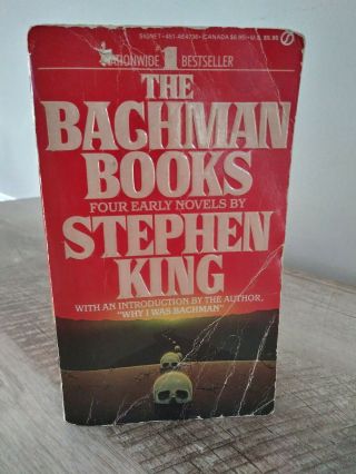 The Bachman Books By Stephen King (1986,  Mass Market) Includes Rage - Rare