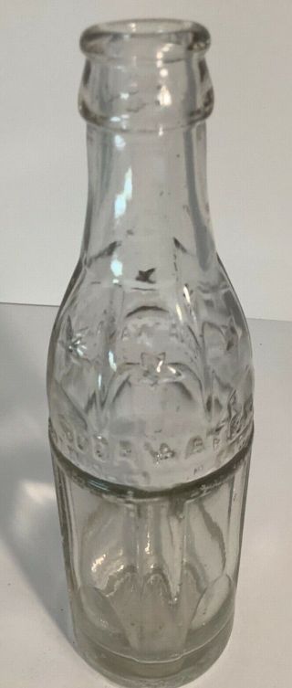 Rare Coca Cola Stars And Panel Soda Water Bottle From Small Town Of Sanford Nc
