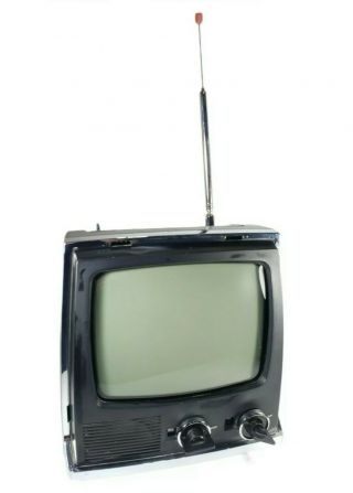 Sony Tv - 960 Black And White Tv Portable Retro Rare Vintage Video Gaming