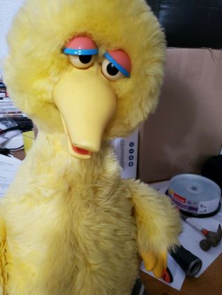 Vintage 1986 Ideal Big Bird Story Magic Talking Plush Sesame Street Rare