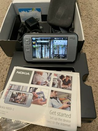 Nokia N800 Rare Vintage Internet Tablet &.  With Accessories/box 2